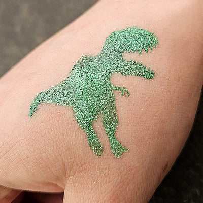 Glitter-Tattoo Schablone | 15x Dino-Grimas-Deinparadies.ch
