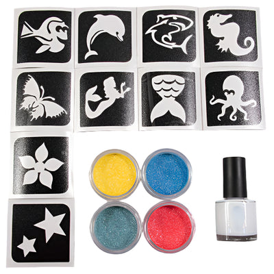 Glitter-Tattoo Set Grimas Aqua | Ganzes Set-Grimas-Deinparadies.ch