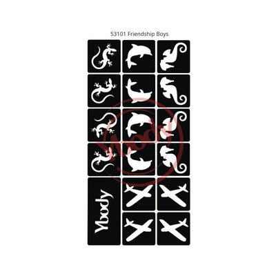 Glitzertattoo Ybody Freunde | Boys Ybody bei Deinparadies.ch