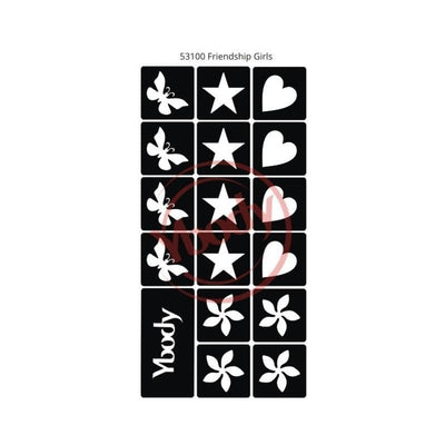 Glitzertattoo Ybody Freunde | Girls Ybody bei Deinparadies.ch