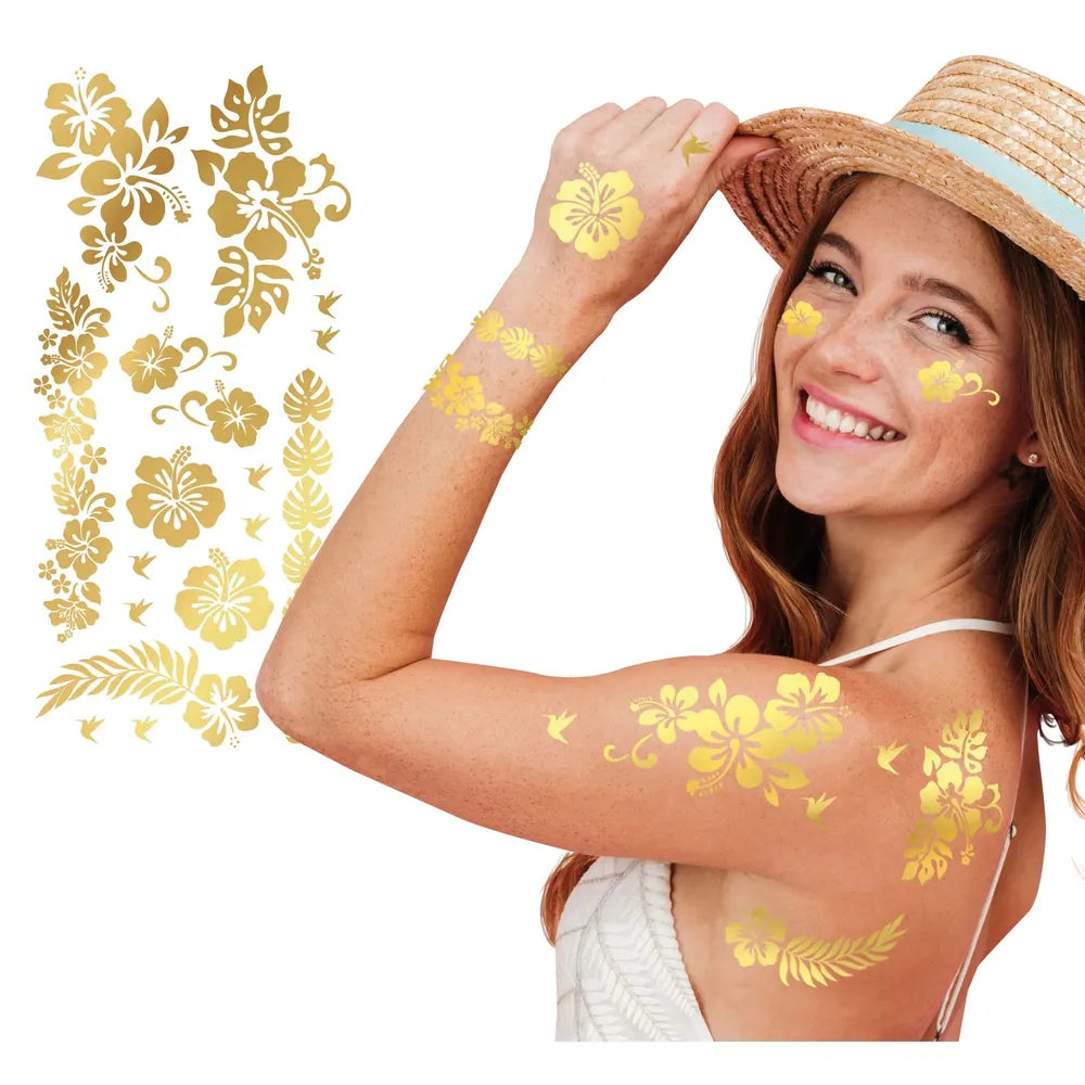 Goldene Aufklebetattos | Blumen-Guirca-Deinparadies.ch