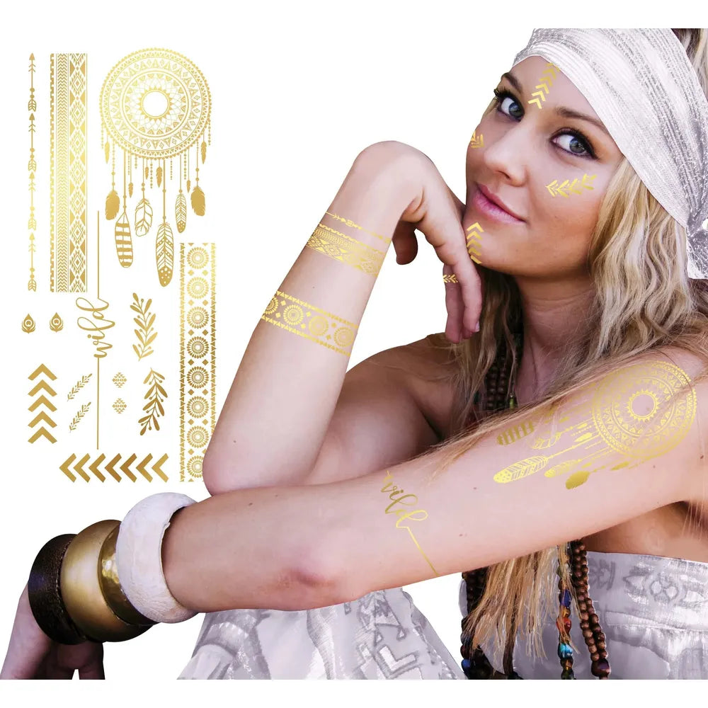 Goldene Aufklebetattos | Hippie-Guirca-Deinparadies.ch