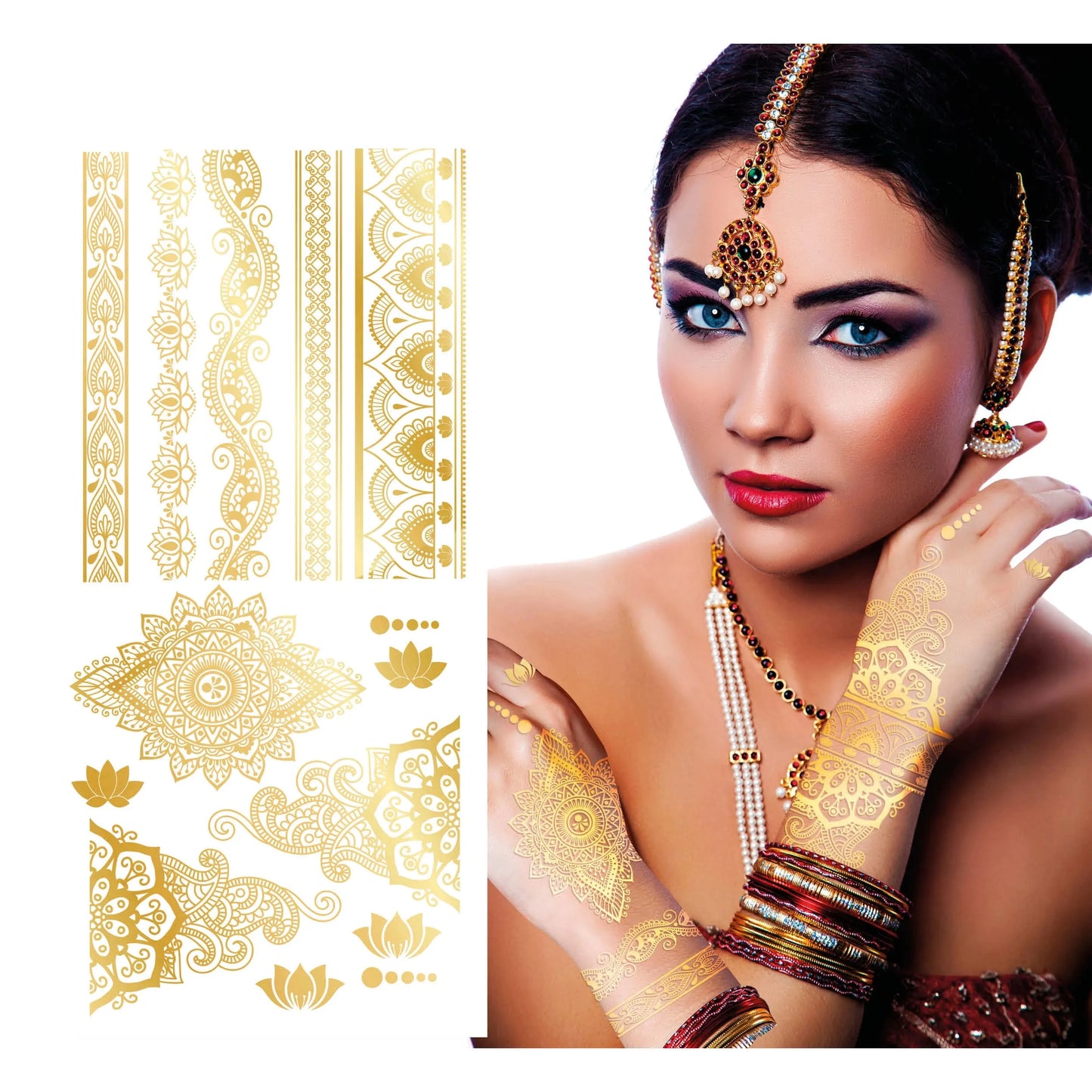 Goldene Aufklebetattos | Oriental-Guirca-Deinparadies.ch
