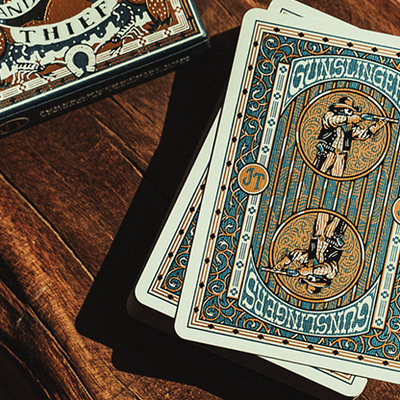 Gunslingers Poker (Blue) Playing Cards-Deinparadies.ch-Deinparadies.ch