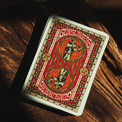 Gunslingers Poker (Red) Playing Cards-Deinparadies.ch-Deinparadies.ch