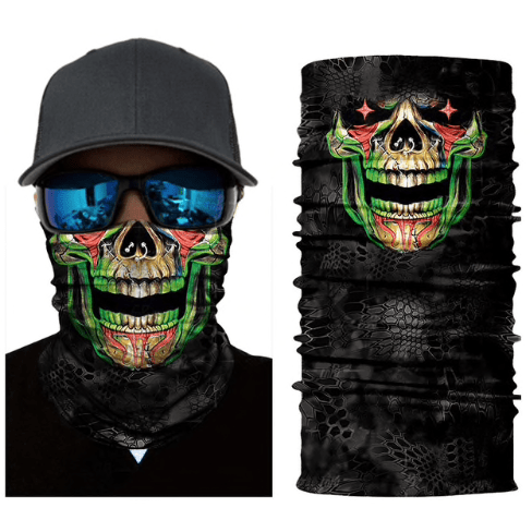 Halloween Halstuch Colour Skull 3D Deinparadies.ch bei Deinparadies.ch