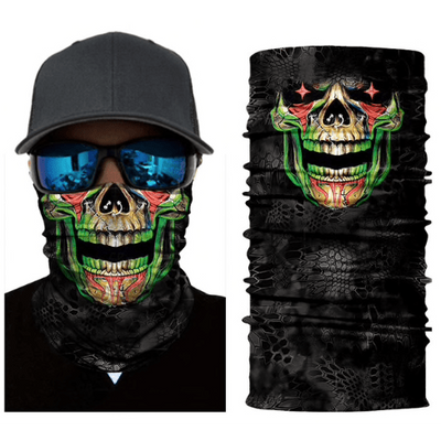 Halloween Halstuch Colour Skull 3D Deinparadies.ch bei Deinparadies.ch