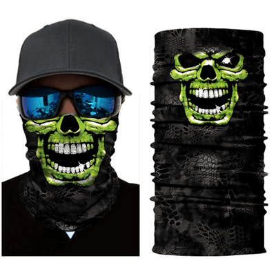Halloween Halstuch Green Skull 3D Deinparadies.ch bei Deinparadies.ch