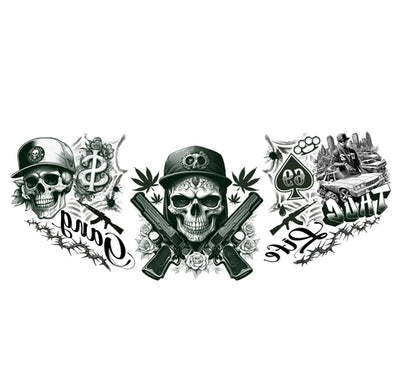 Halstattoo Sticker Gangster-Guirca-Deinparadies.ch