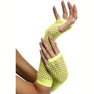 Handschuhe Netz neongelb Smiffys bei Deinparadies.ch