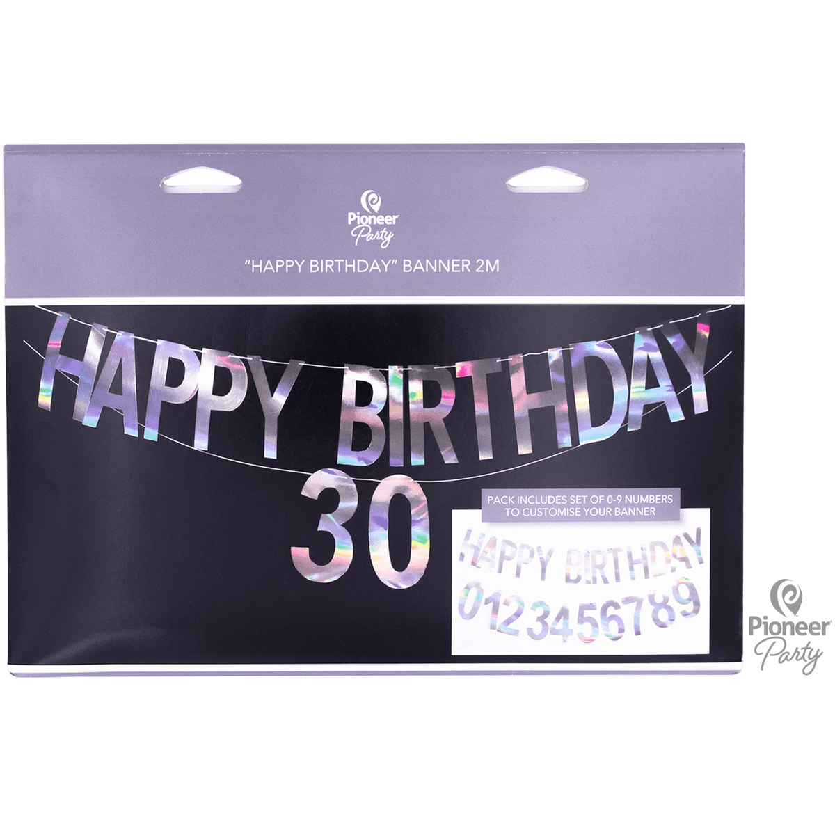 Happy Birthday Girlande mit Alter Qualatex bei Deinparadies.ch