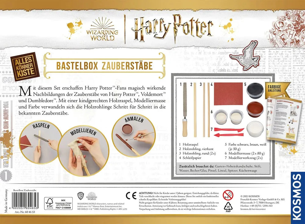 Harry Potter Bastelbox Zauberstäbe-Kosmos-Deinparadies.ch