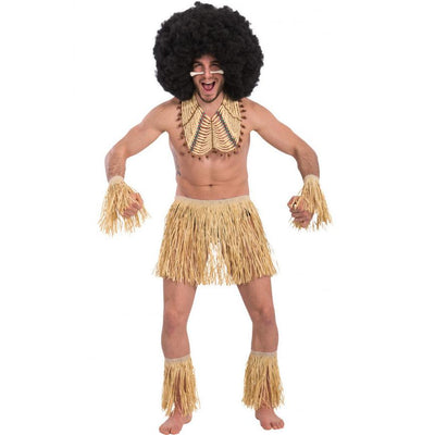 Hawaii Set mit Bastrock und Manschetten-Carnival Toys-Deinparadies.ch