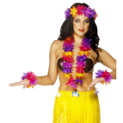 Hawaiianisches Blumenset 4-teilig Smiffys bei Deinparadies.ch