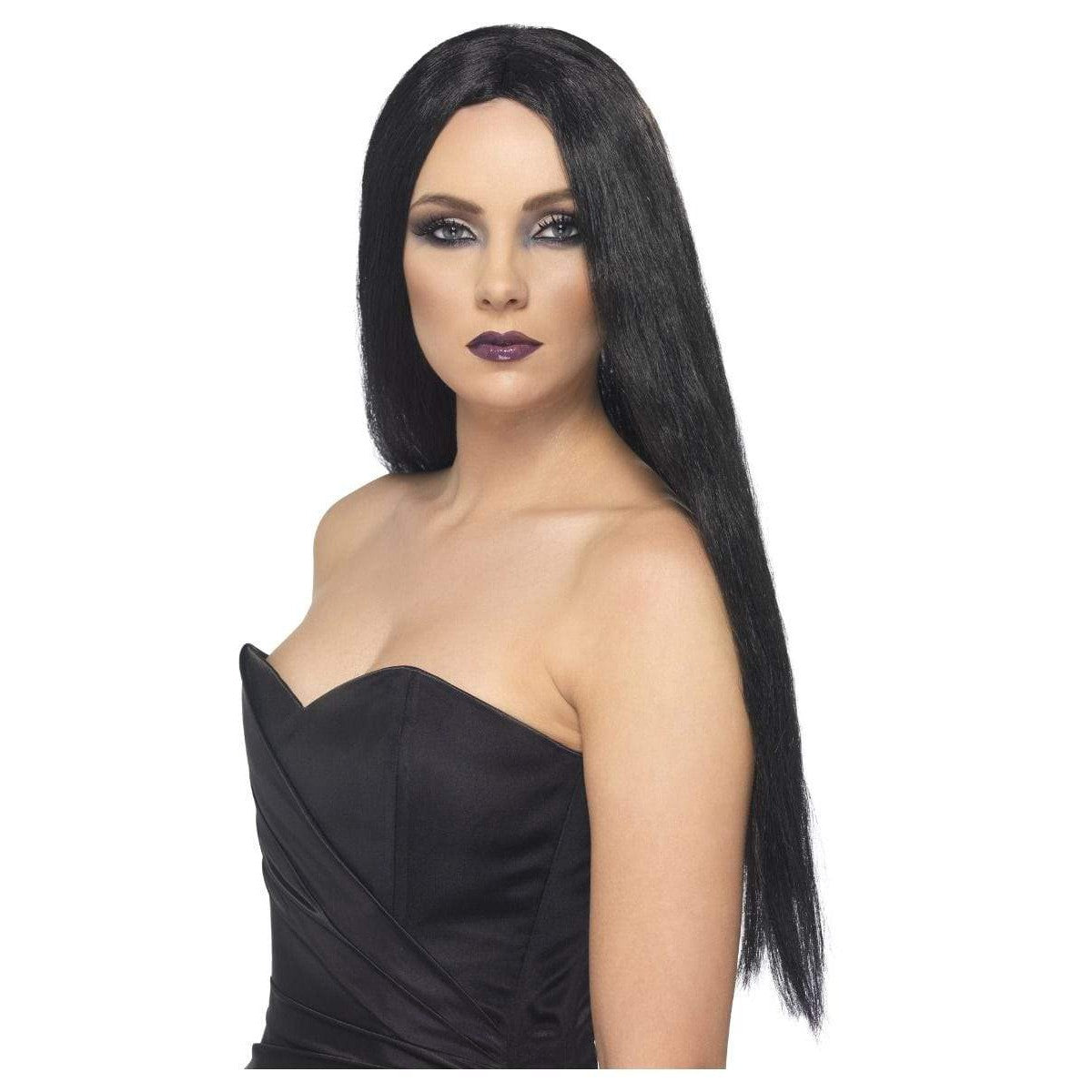 Hexenperücke lang, schwarz Smiffys bei Deinparadies.ch