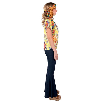 Hippie Jeansoptik Schlaghose blau Orlob bei Deinparadies.ch