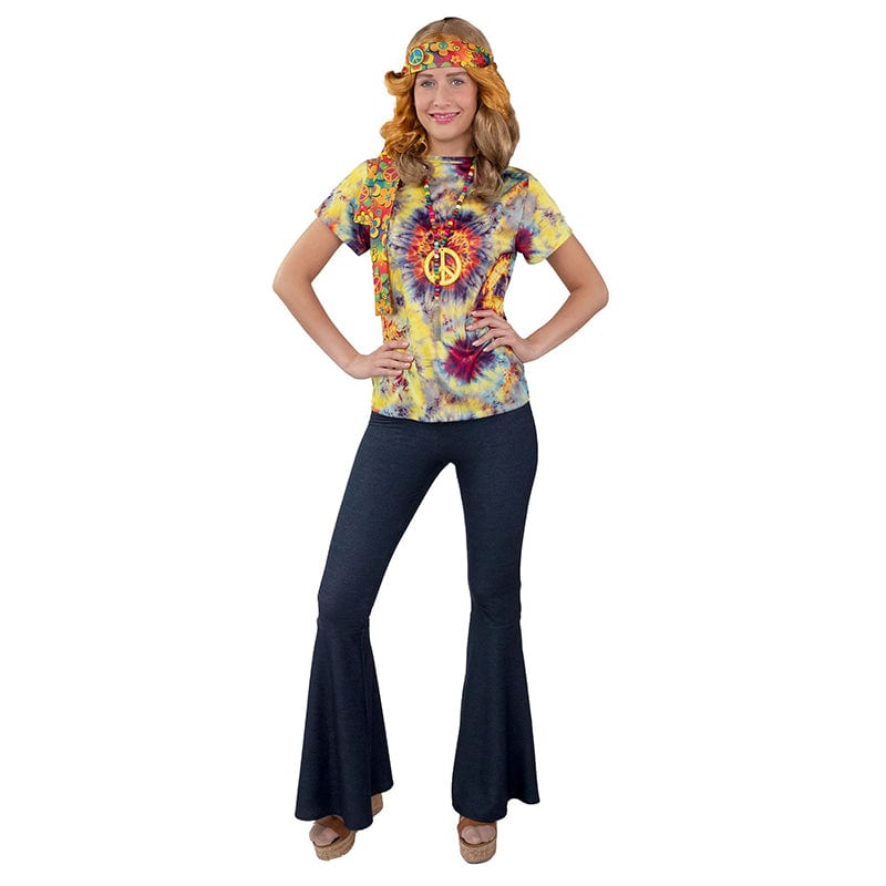 Hippie Jeansoptik Schlaghose blau Orlob bei Deinparadies.ch