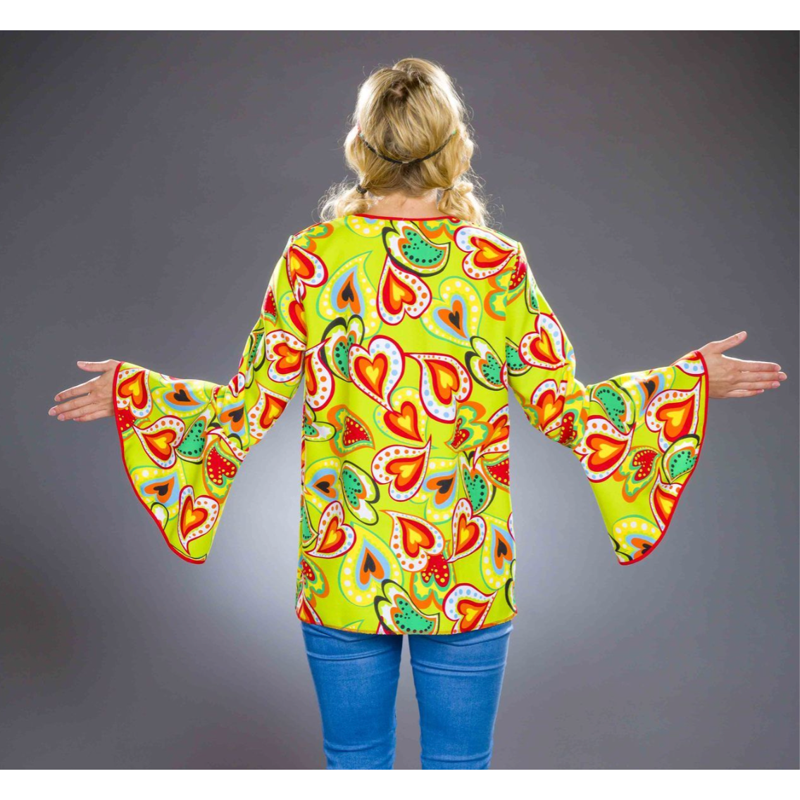 Hippiebluse Damen | Herzen Festartikel Müller bei Deinparadies.ch