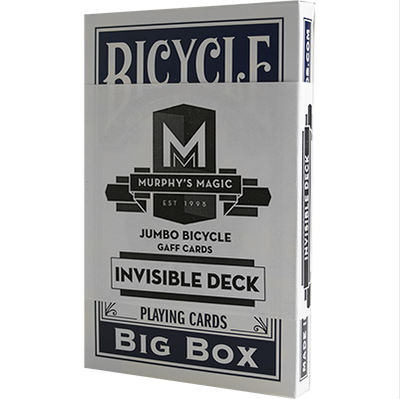 Jumbo Invisible Deck Bicycle (Blue) Murphy's Magic bei Deinparadies.ch