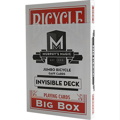 Jumbo Invisible Deck Bicycle (Red) Murphy's Magic bei Deinparadies.ch