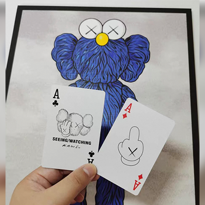 Kaws Seeing / Watching Black Edition Playing Cards-David Jon-Deinparadies.ch