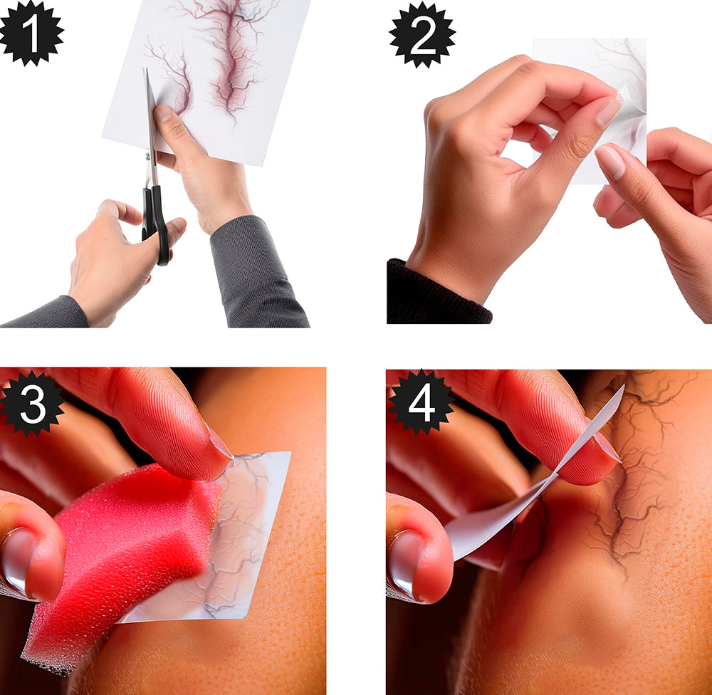 Klebetattoos | Blutgefässe-Guirca-Deinparadies.ch