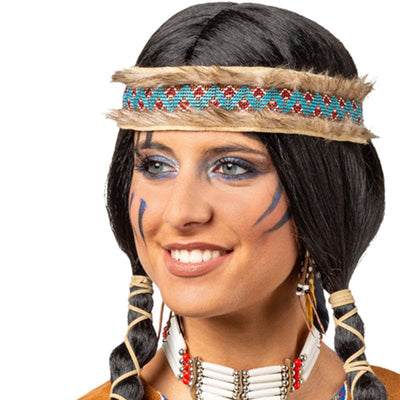 Kopfband Indianer aus Fell Smiffys bei Deinparadies.ch