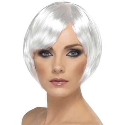 Kurz Bob mit Franseln Weiss Smiffys bei Deinparadies.ch