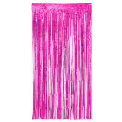 Lametta Vorhang | Party Curtain | fuchsia-Smiffys-Deinparadies.ch