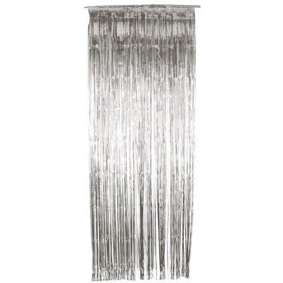 Lametta Vorhang | Party Curtain | silber-Smiffys-Deinparadies.ch