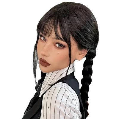 Langhaarperücke mit Zöpfen | Kinder Party Owl Supplies bei Deinparadies.ch