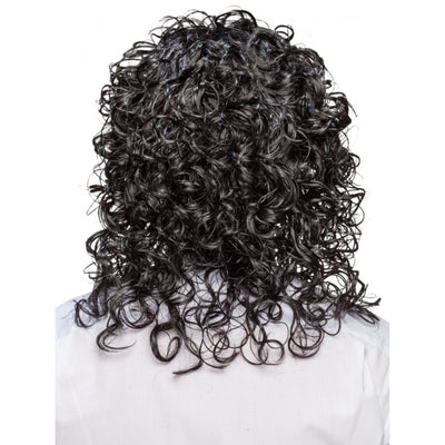 Lockige Perücke schwarz Orlob bei Deinparadies.ch