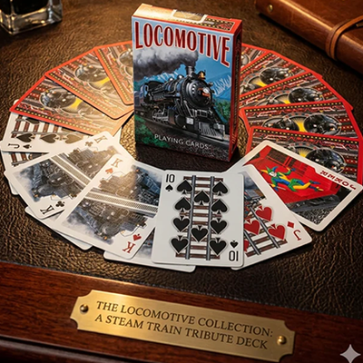 Locomotive Playing Cards | Collectable Playing Cards-Mike Guistolise-Deinparadies.ch