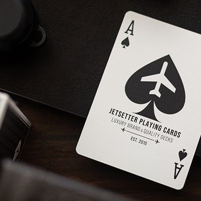 Lounge Edition Marked (Tarmac Black) | Jetsetter Playing Cards
