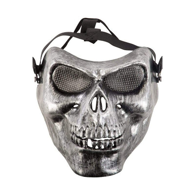 Maske Silberner Totenkopf - Carnival Toys