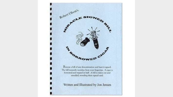 Miracle Signed Bill In A Borrowed Cigar by Robert Olson Jon Jensen bei Deinparadies.ch