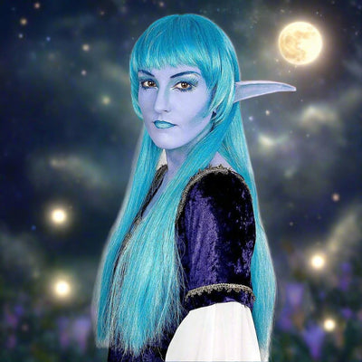 Mondelfe Perücke blau Maskworld bei Deinparadies.ch