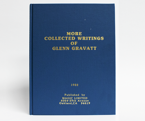 More Collected Writings of Glenn Gravatt | Glenn Gravatt TRICKSUPPLY bei Deinparadies.ch