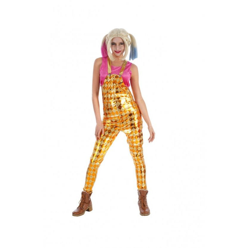 Mrs Crazy Damenkostüm gold/pink Chaks bei Deinparadies.ch