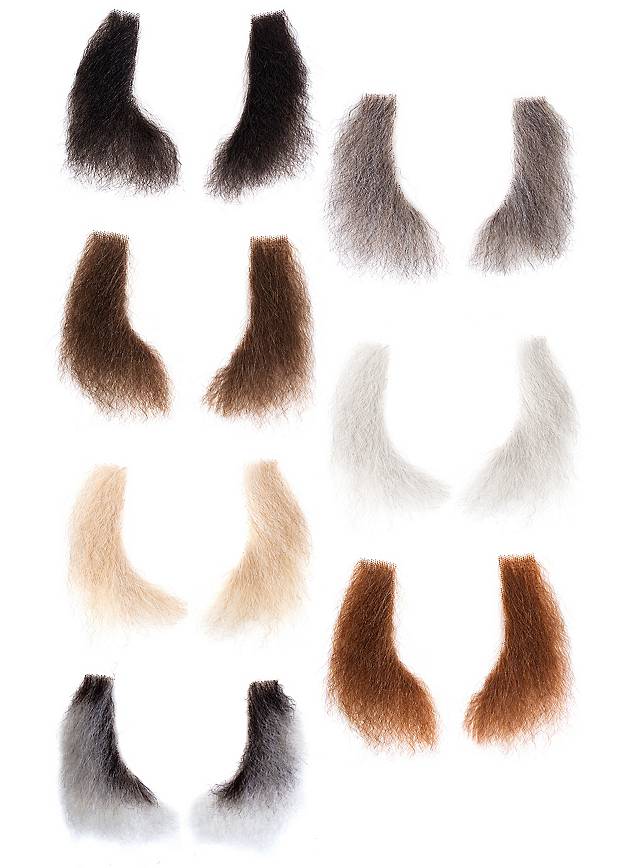Mutton Chops Echthaar Backenbart | schwarz-Metamorph-Deinparadies.ch
