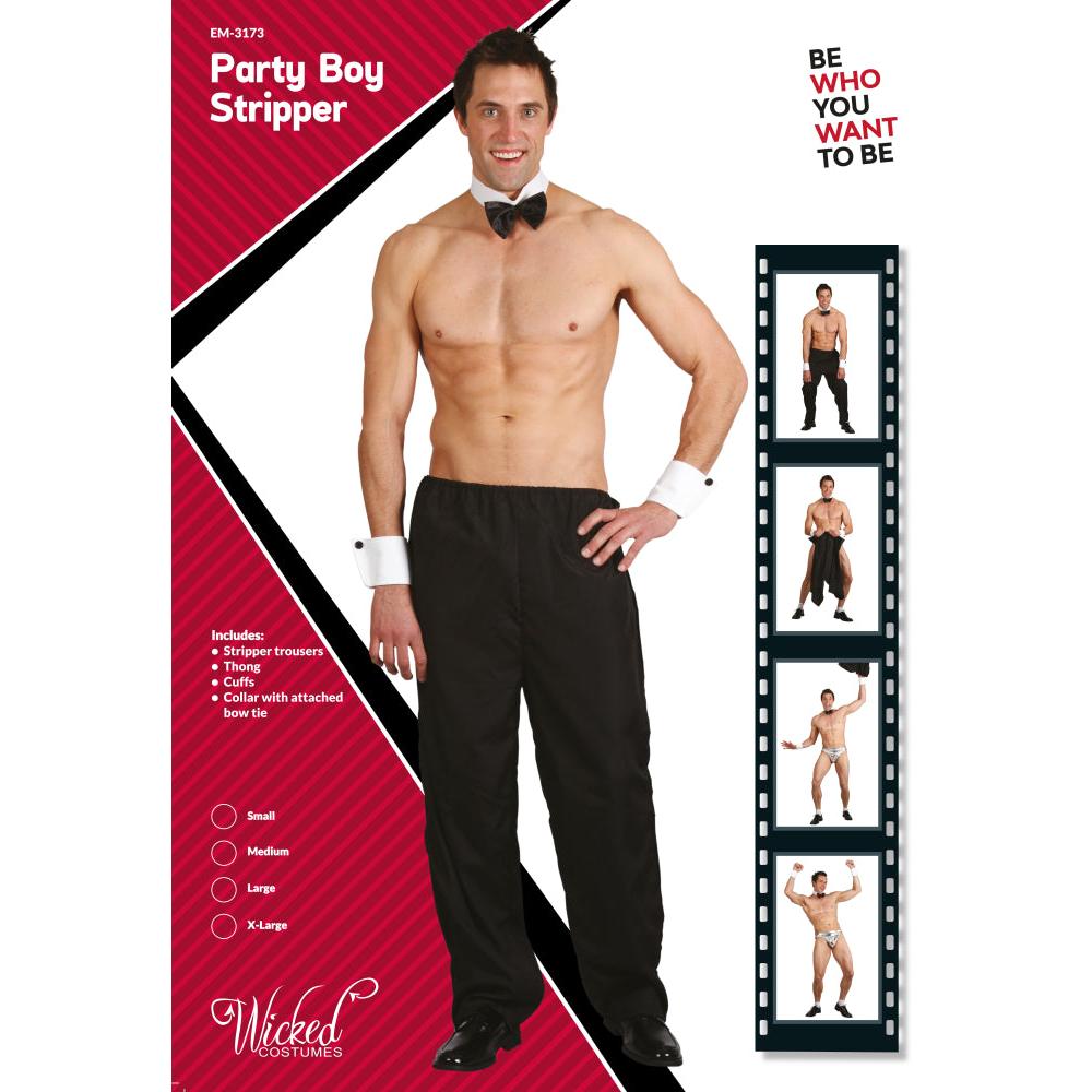 Party Boy Stripper Hosen | schwarz-Wicked-Deinparadies.ch