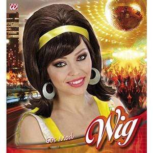 Perücke 60er Jahre braun Widman bei Deinparadies.ch