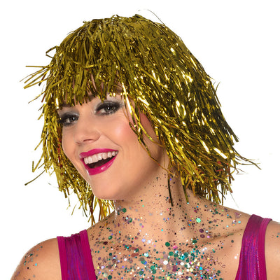 Perücke Disco Lametta | Gold-Boland-Deinparadies.ch