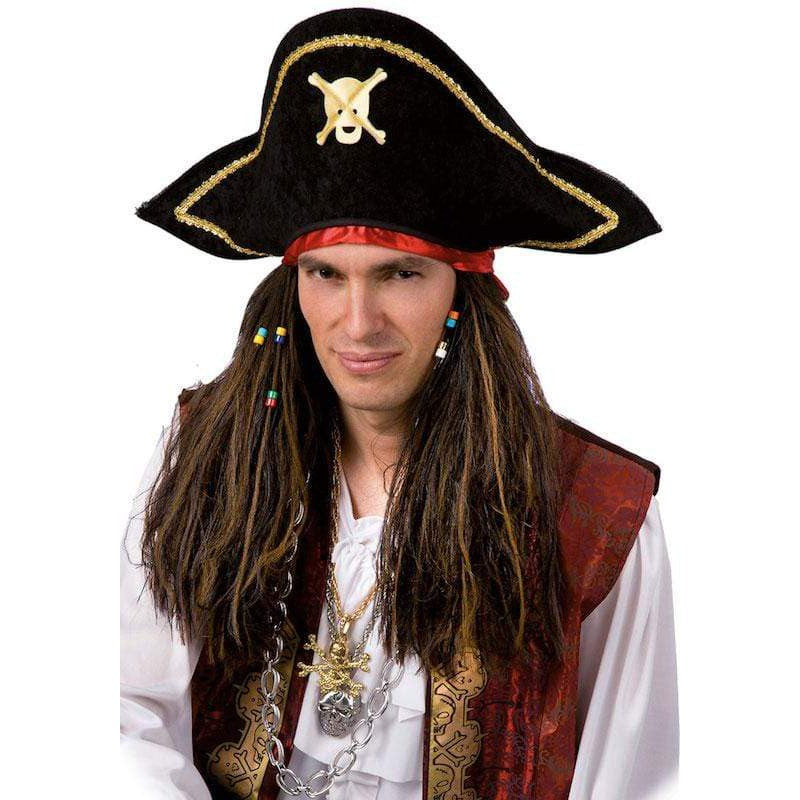 Piraten Perücke mit Bandana und Hut Carnival Toys bei Deinparadies.ch