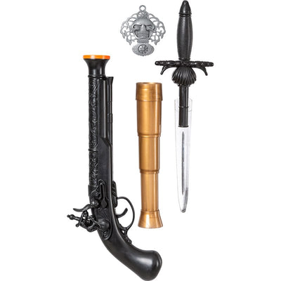 Piraten-Set mit Pistole 4-teilig Orlob bei Deinparadies.ch