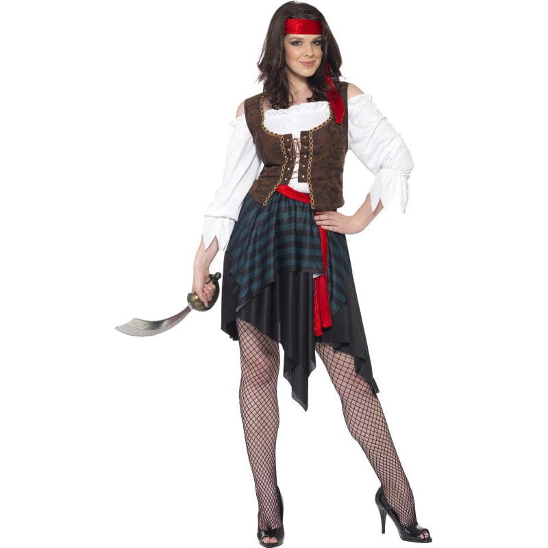 Piratenlady Kostüm braun Smiffys bei Deinparadies.ch