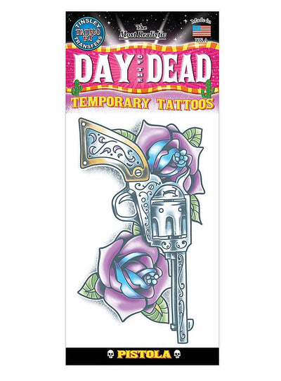 Pistola Day of the Dead | Klebetattoos-Tinsley Transfers-Deinparadies.ch