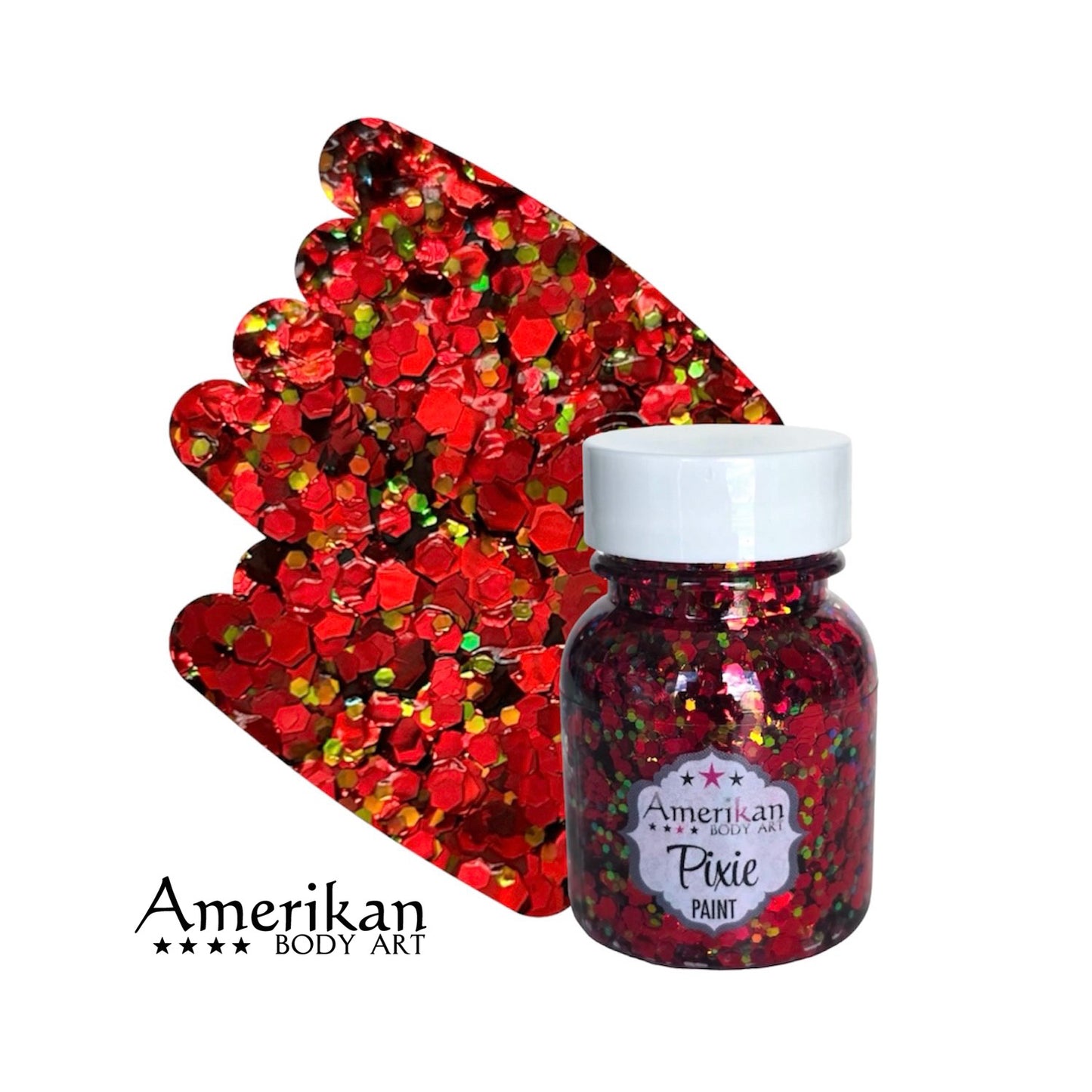Pixie Paint Chunky Glitter | Drop Dead Red-Amerikan Bodyart-Deinparadies.ch