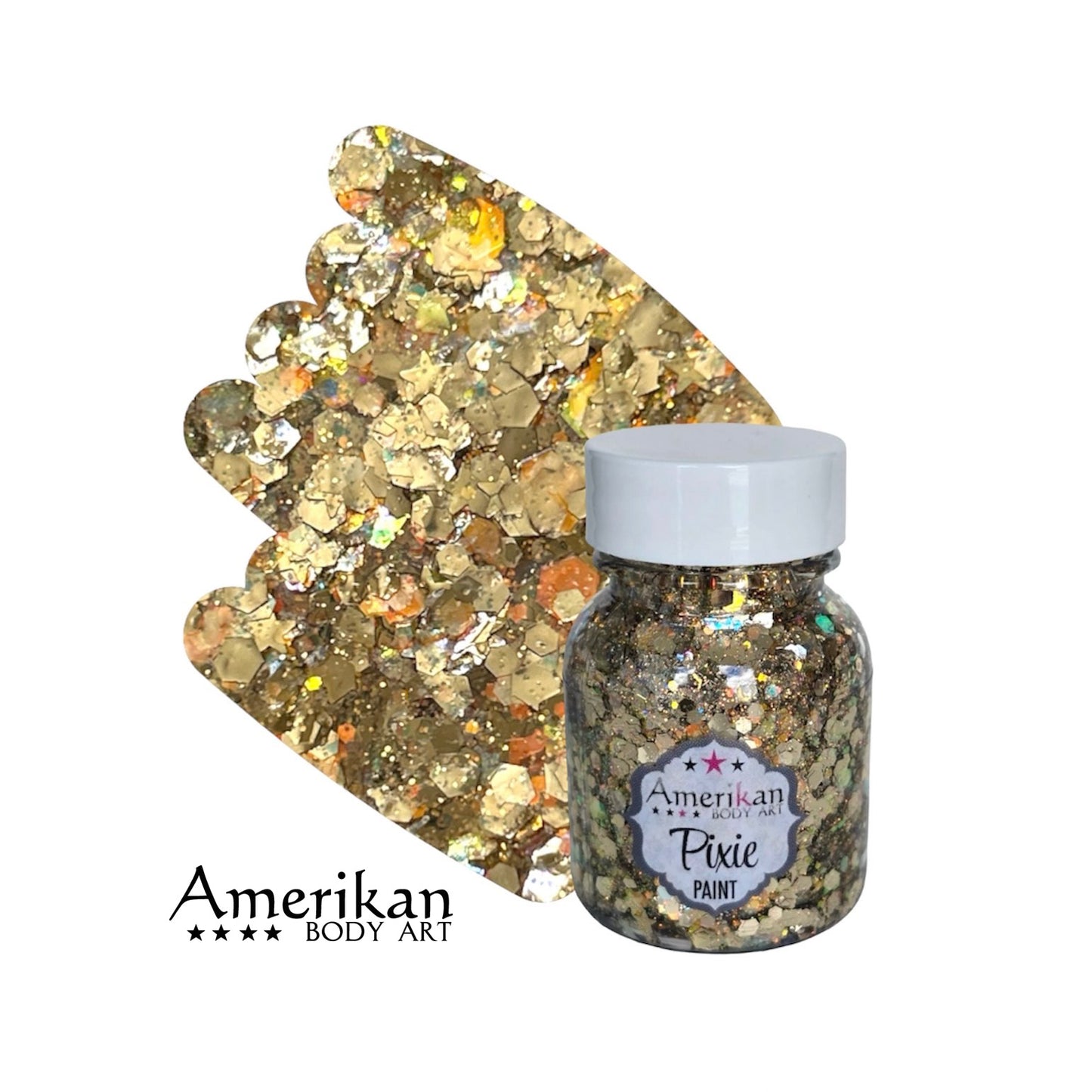 Pixie Paint Chunky Glitter | Lucky Star-Amerikan Bodyart-Deinparadies.ch