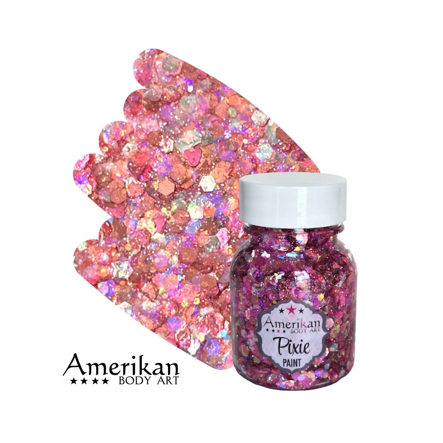 Pixie Paint Chunky Glitter | Pretty in Pink-Amerikan Bodyart-Deinparadies.ch